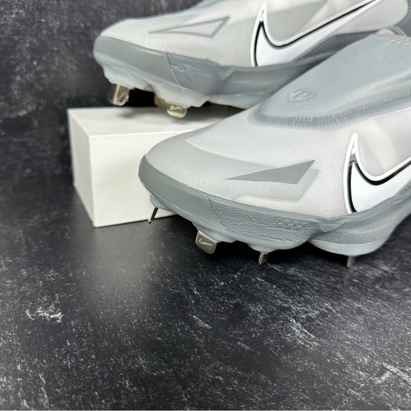 FORCE ZOOM TROUT 8 PRO WOLF GREY GRAY MENS BASEBALL CLEATS SIZE 8.5 METAL STUDS - Picture 5 of 10
